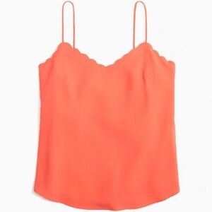 J.Crew Scalloped Cami Top - Neon Rose Size 4